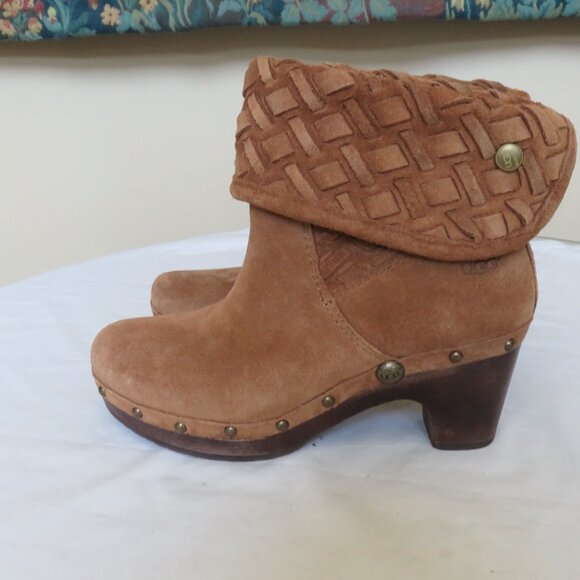 UGG 's women's Lynnea Arroyo brown suede 7 - Picture 2 of 9